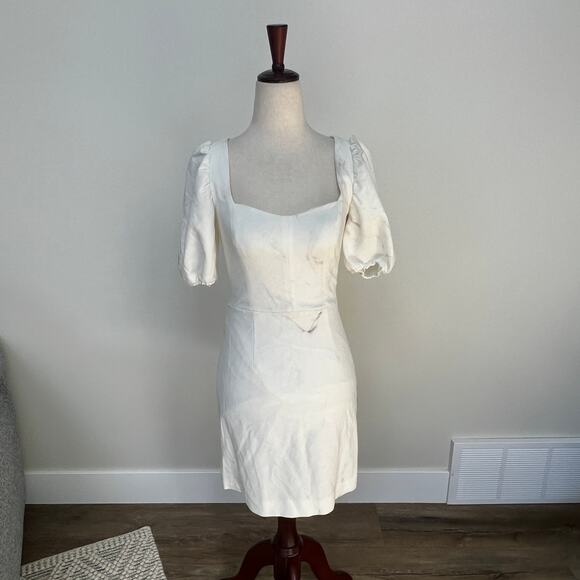 FRENCH CONNECTION Women's Whisper Cutout Dress Size 0 In Summer White - Picture 3 of 12